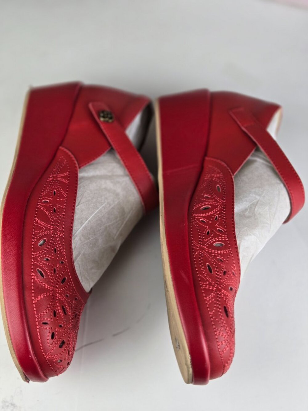 Alegria Women Hayes Ruby Breeze Wedge Heel Comfort Arch Euro 39, US 9 - Picture 6 of 14